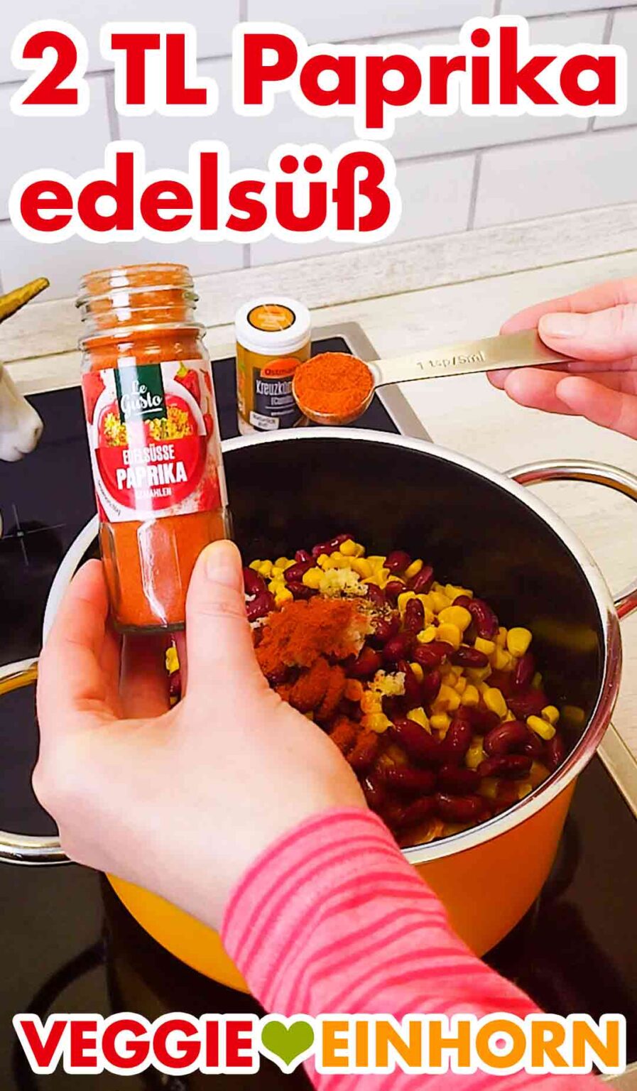 One Pot Reis mit Paprika, Bohnen und Mais