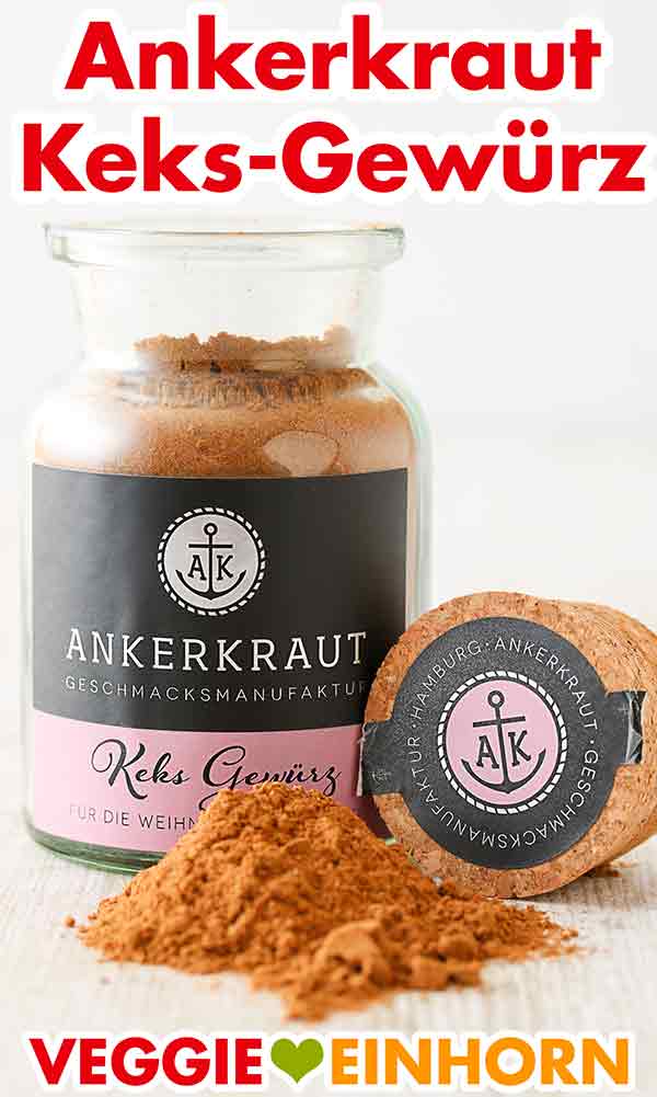 Ankerkraut Keksgewürz Ein geöffnetes Glas Keksgewürz von Ankerkraut