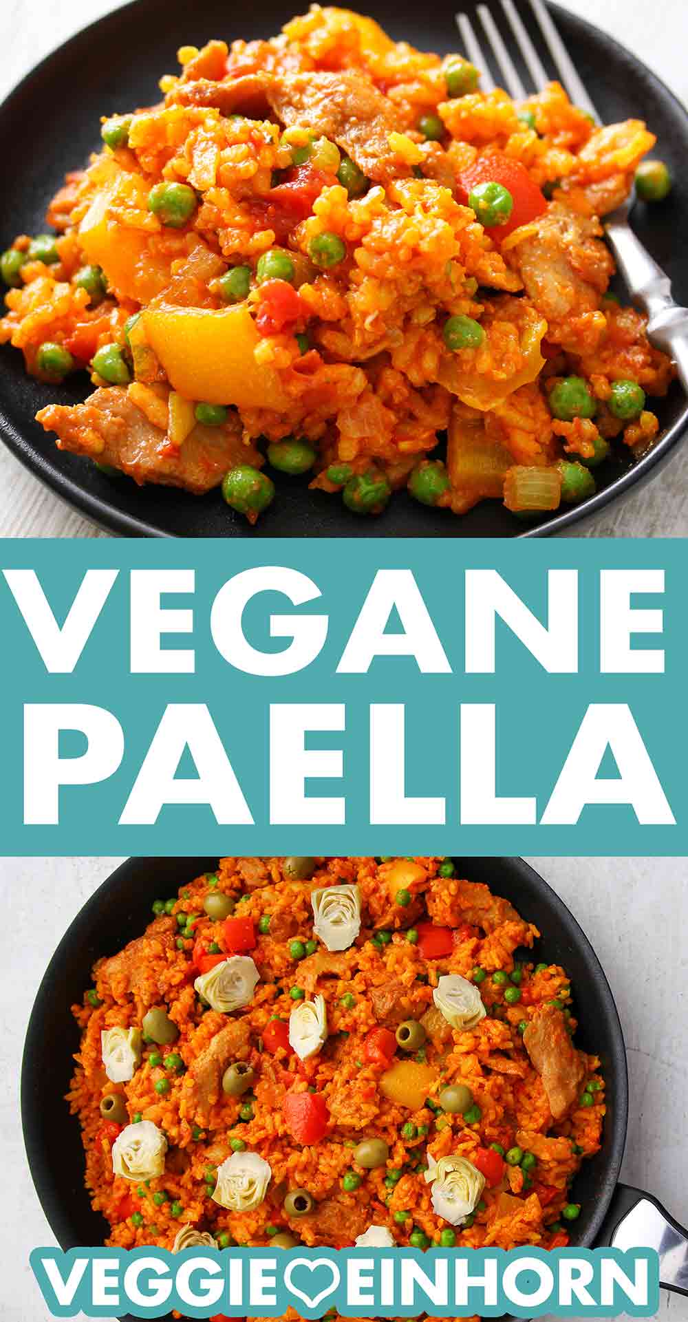 Einfache Vegane Paella mit Artischockenherzen
