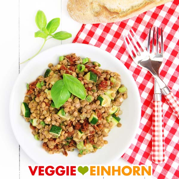 Veganer Linsensalat