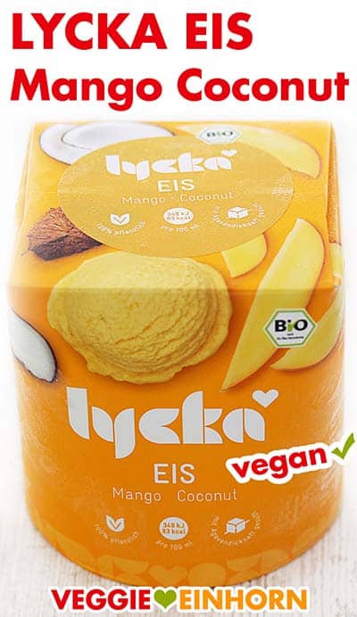 Eine Packung Lycka Eis Mango Coconut
