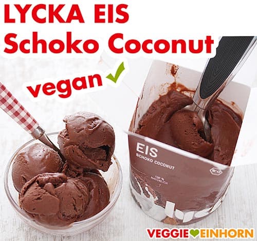 Veganes Schoko Coconut Eis von Lycka