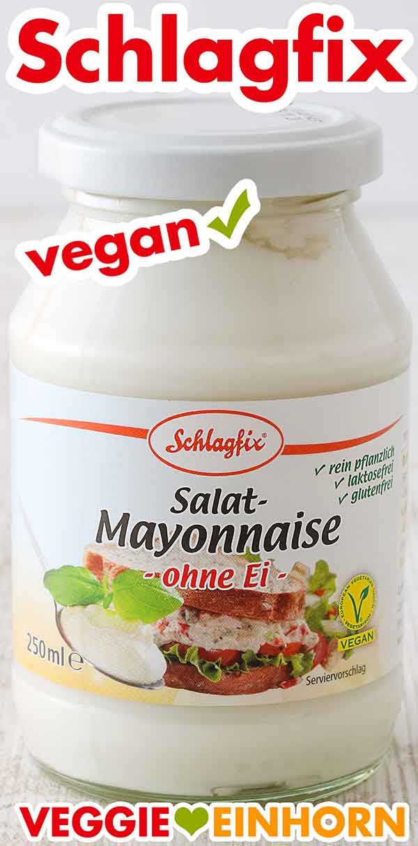 Ein Glas vegane Schlagfix Mayonnaise