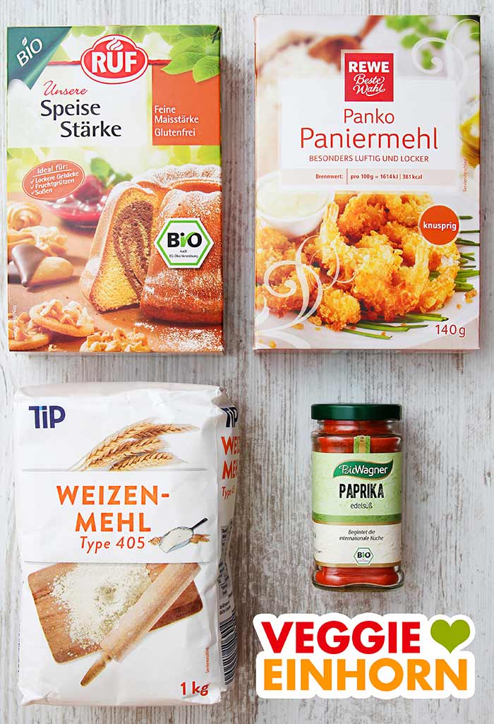 Speisestärke, Pankomehl, Mehl, Paprika edelsüß