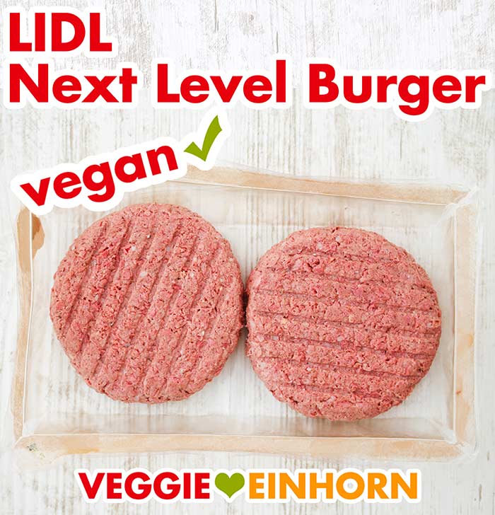 Vegane Burger Patties von Lidl in der Packung