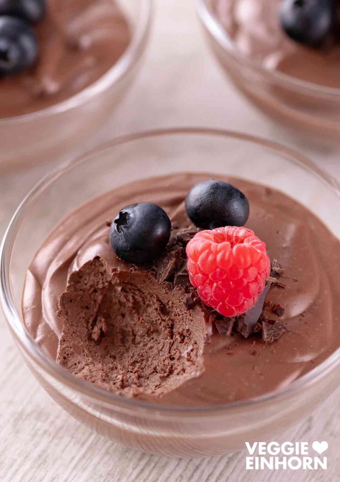 Vegane Mousse au Chocolat mit Seidentofu