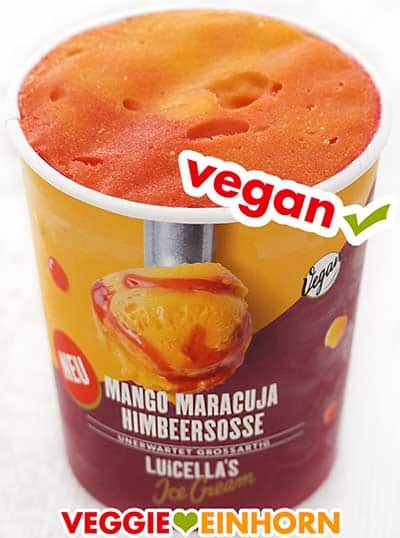 Luicella's Eis Mango Maracuja Himbeersoße