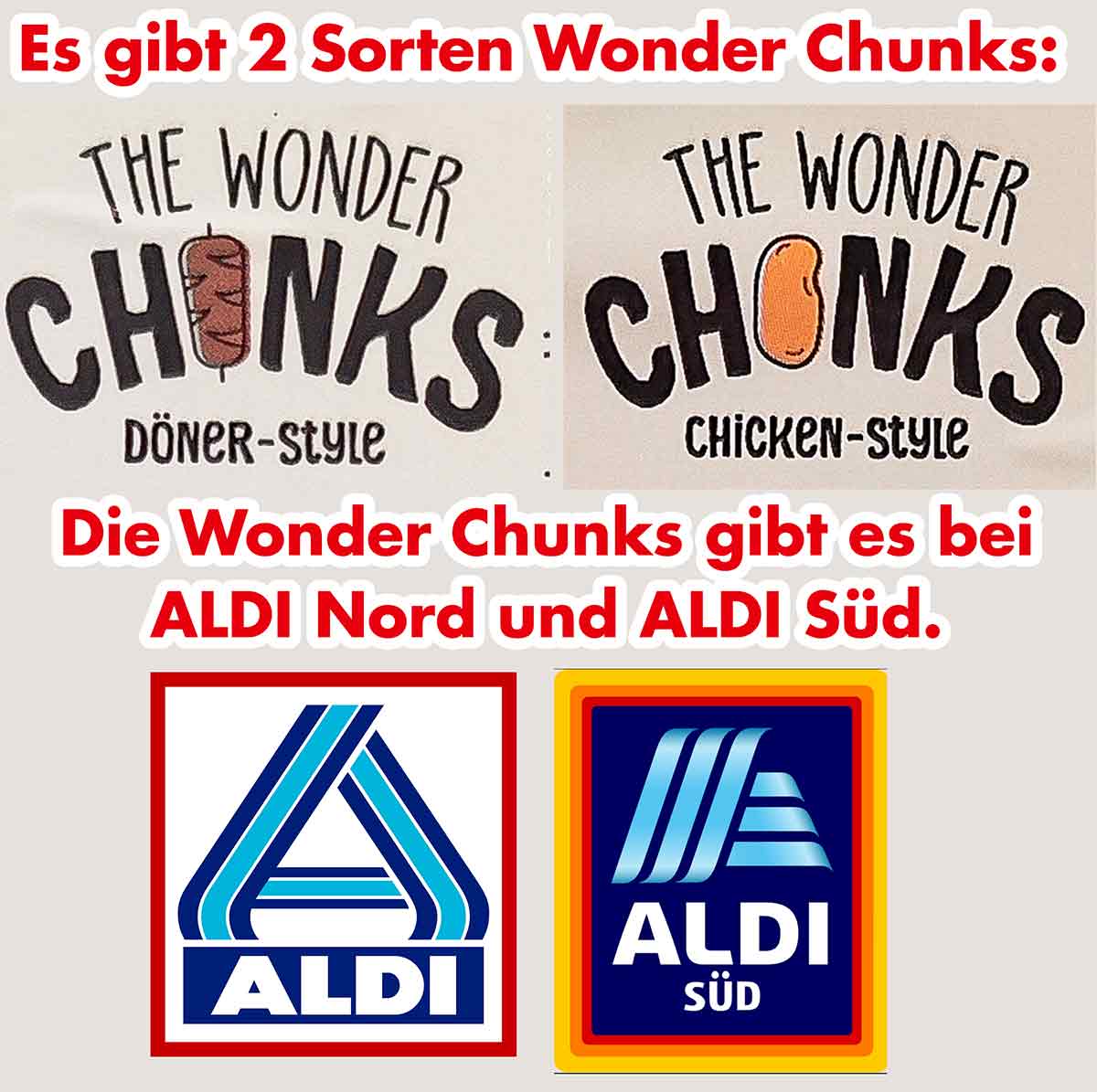 The Wonder Chunks Döner-Style und Chicken-Style