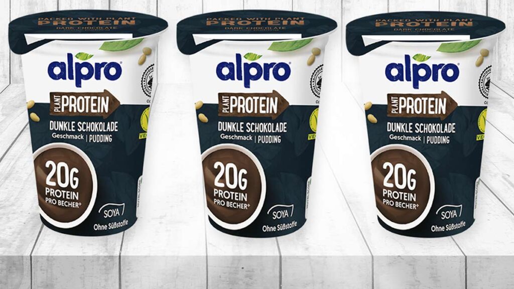 Alpro High Protein Pudding Dunkle Schokolade