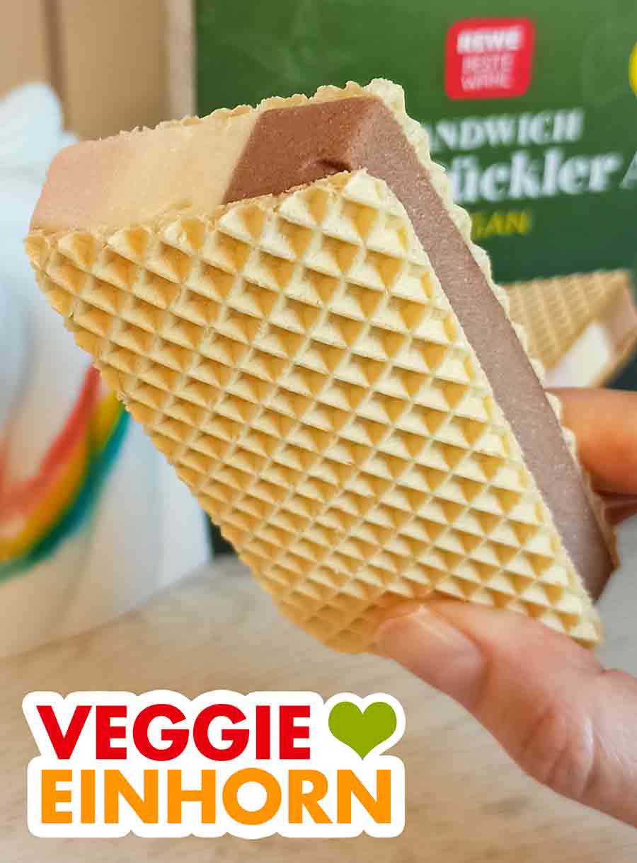 Veganes Fürst Pückler Eis Sandwich von Rewe