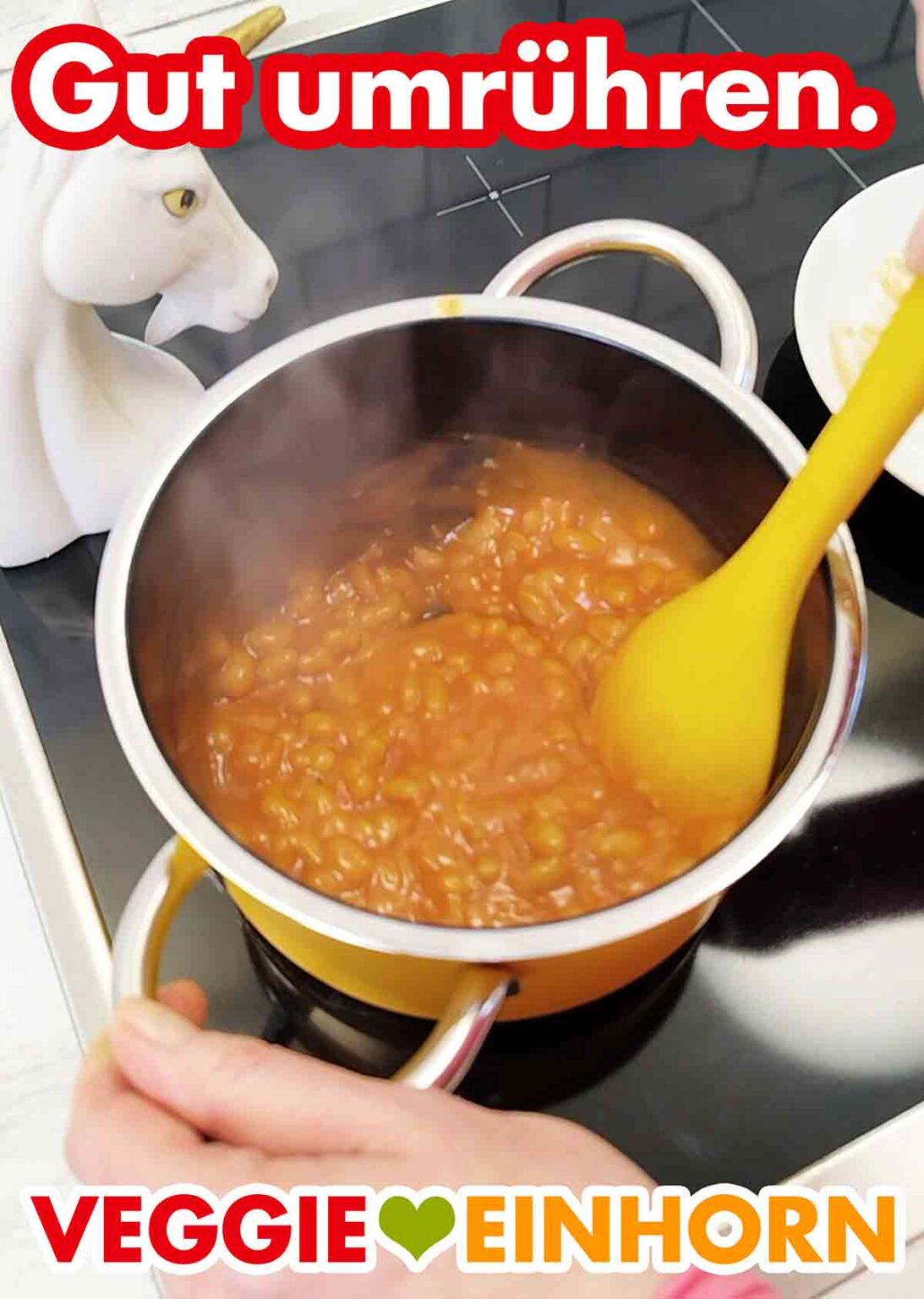Überbackenes Brot mit Baked Beans (Vegan)