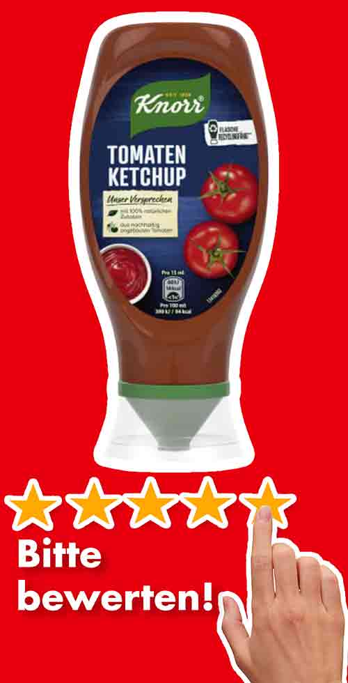 Bewertungen Veganer Knorr Tomaten Ketchup