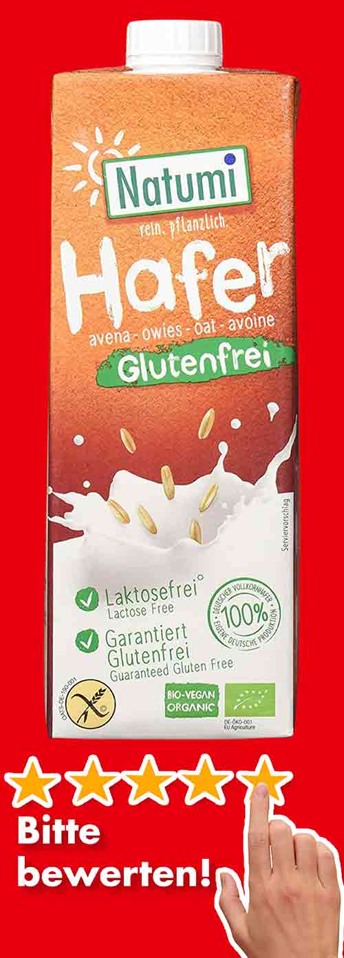 Bewertungen Natumi Glutenfreie Hafermilch