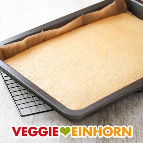 Veganer Biskuit für Tiramisu