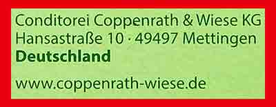 Conditorei Coppenrath und Wiese aus 49497 Mettingen