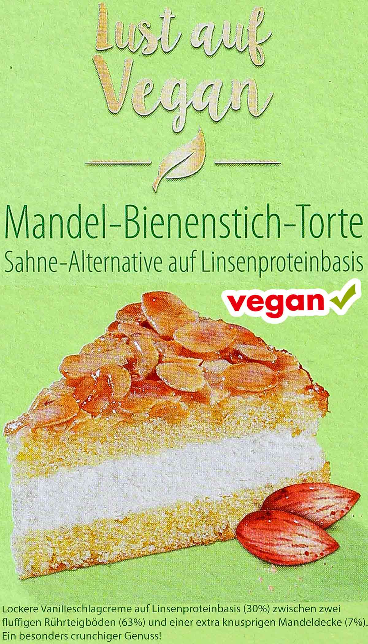 Lust auf Vegan Mandel-Bienenstich-Torte von Coppenrath und Wiese