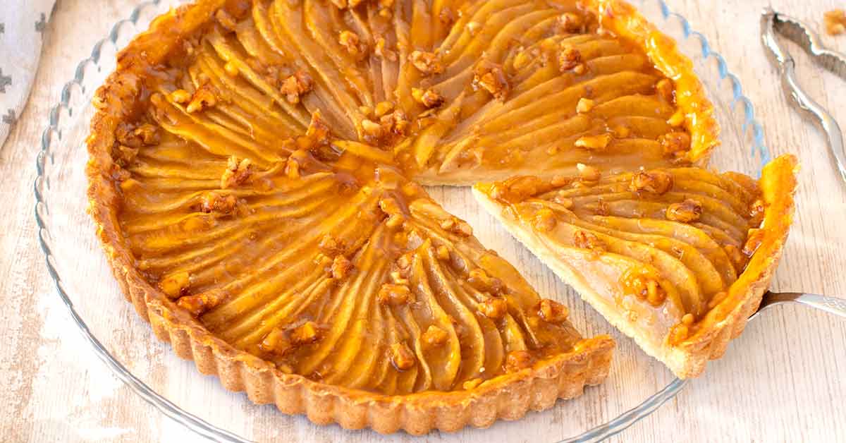 Birnentarte Mit Walnüssen