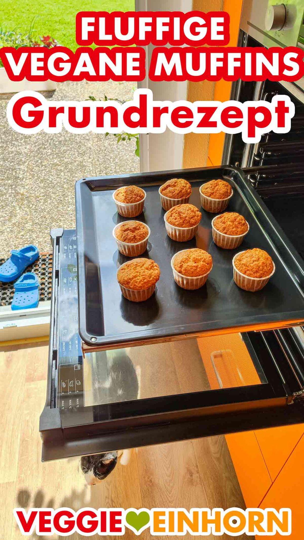Grundrezept für vegane Muffins mit Apfelmus