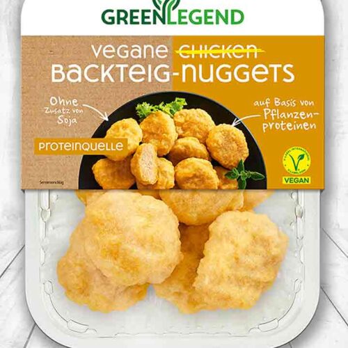 Green Legend Vegane Chicken Backteig Nuggets