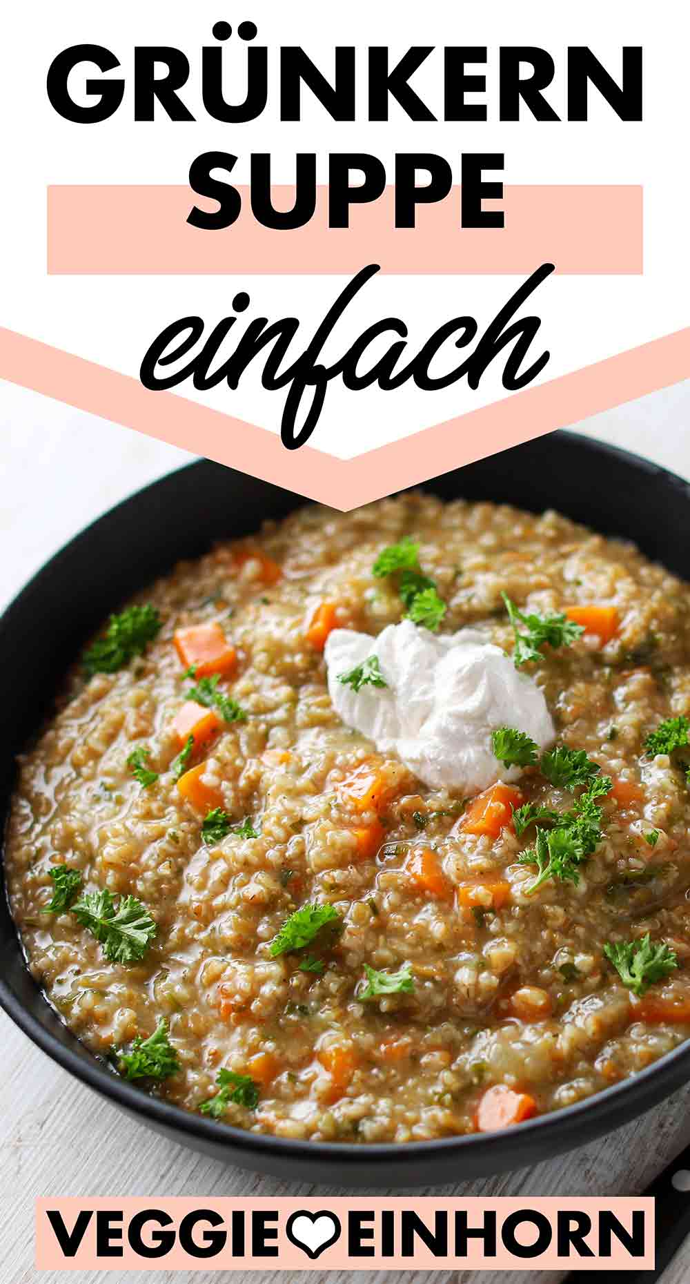 Einfache Grünkernsuppe