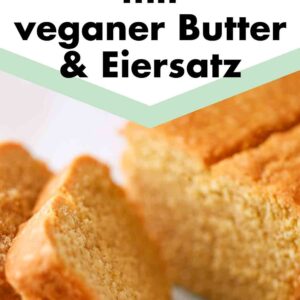 Grundzezept für Rührkuchen mit veganer Butter und Eiersatz