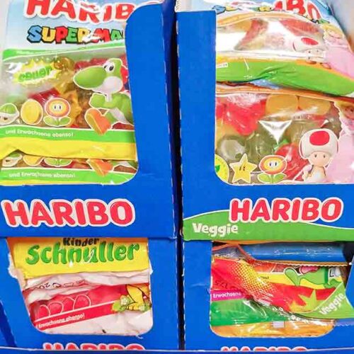 Süßigkeiten von Haribo im Supermarkt