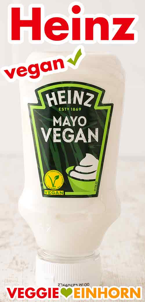Eine Flasche Mayo Vegan von Heinz