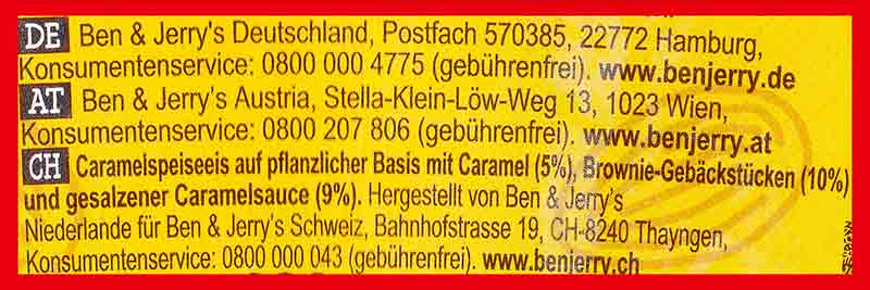 Hersteller Ben & Jerry's Deutschland