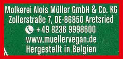 Molkerei Alois Müller GmbH & Co, KG, Zollerstraße 7, 86850 Aretsried
