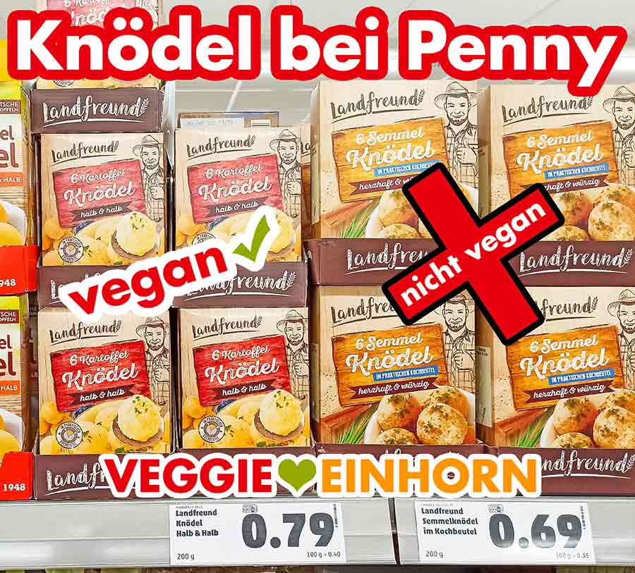 Kartoffelknödel und Semmelknödel bei Penny
