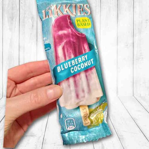 Eine Packung Likkies Blueberry Coconut von Langnese