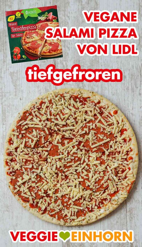 Lidl Vegane Pizza Salami von Vemondo