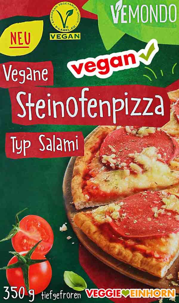 Vegane Steinofenpizza Typ Salami