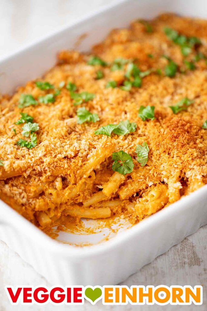 Vegane Mac and Cheese mit Panko