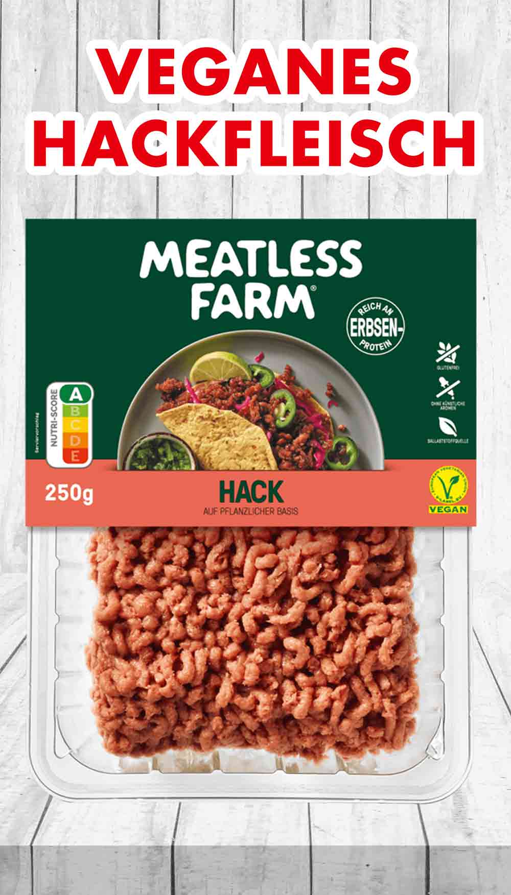 Veganes Hackfleisch von Meatless Farm