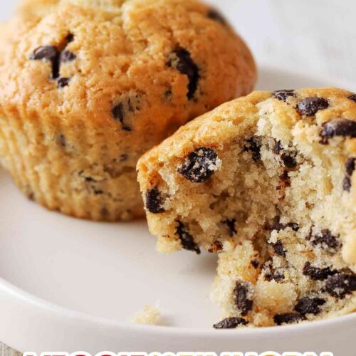 Vegane Muffins mit Schokotropfen