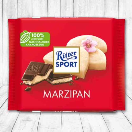 Eine Tafel Ritter Sport Marzipan