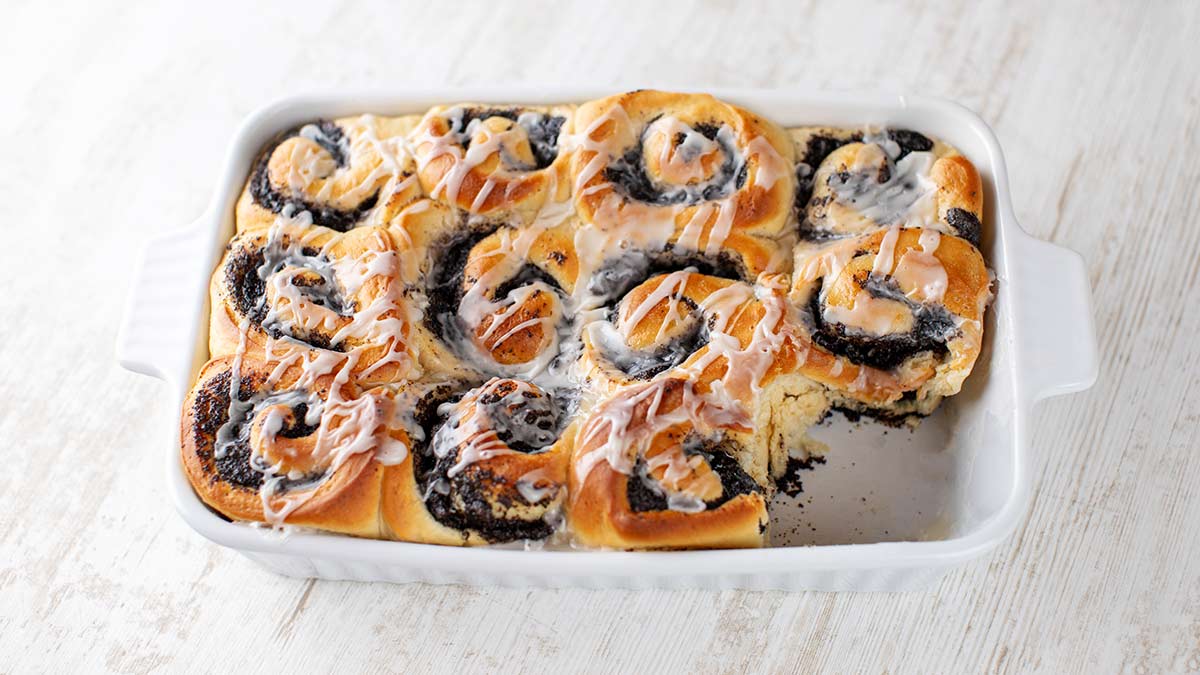 Vegane Mohnschnecken