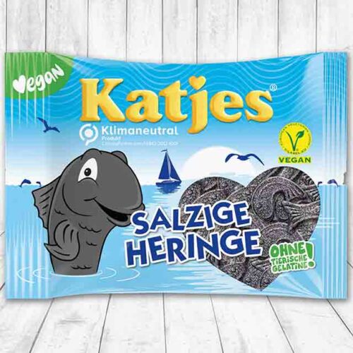 Eine Packung Salzige Heringe von Katjes