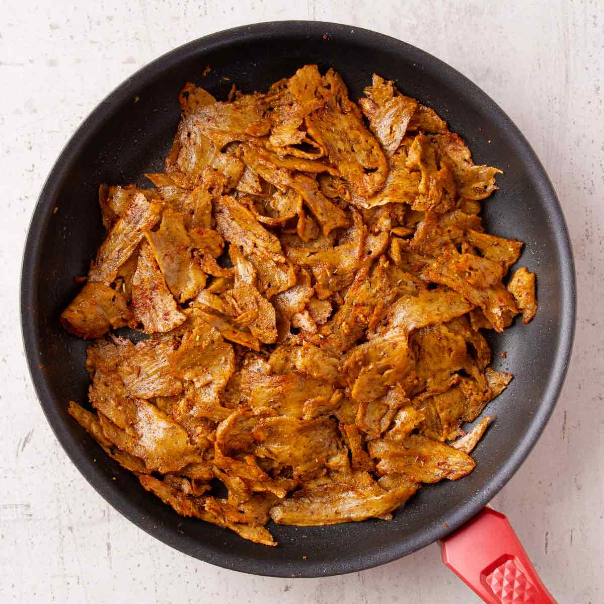 Veganes Dönerfleisch aus Seitan