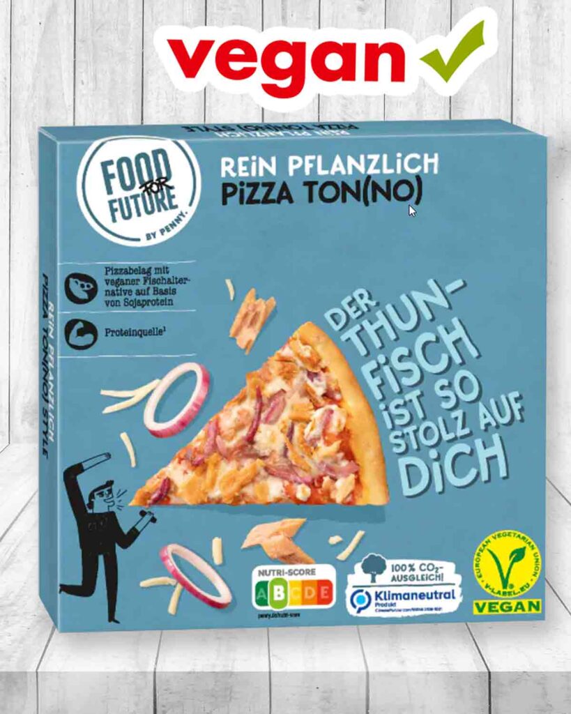 Vegane Thunfisch Pizza von Penny