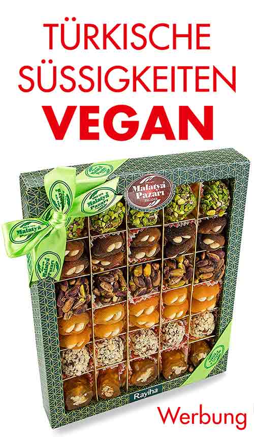 Geschenkbox mit veganen türkischen Süßigkeiten