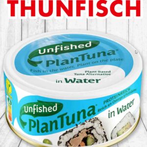Veganer Thunfisch in Wasser von PlanTuna