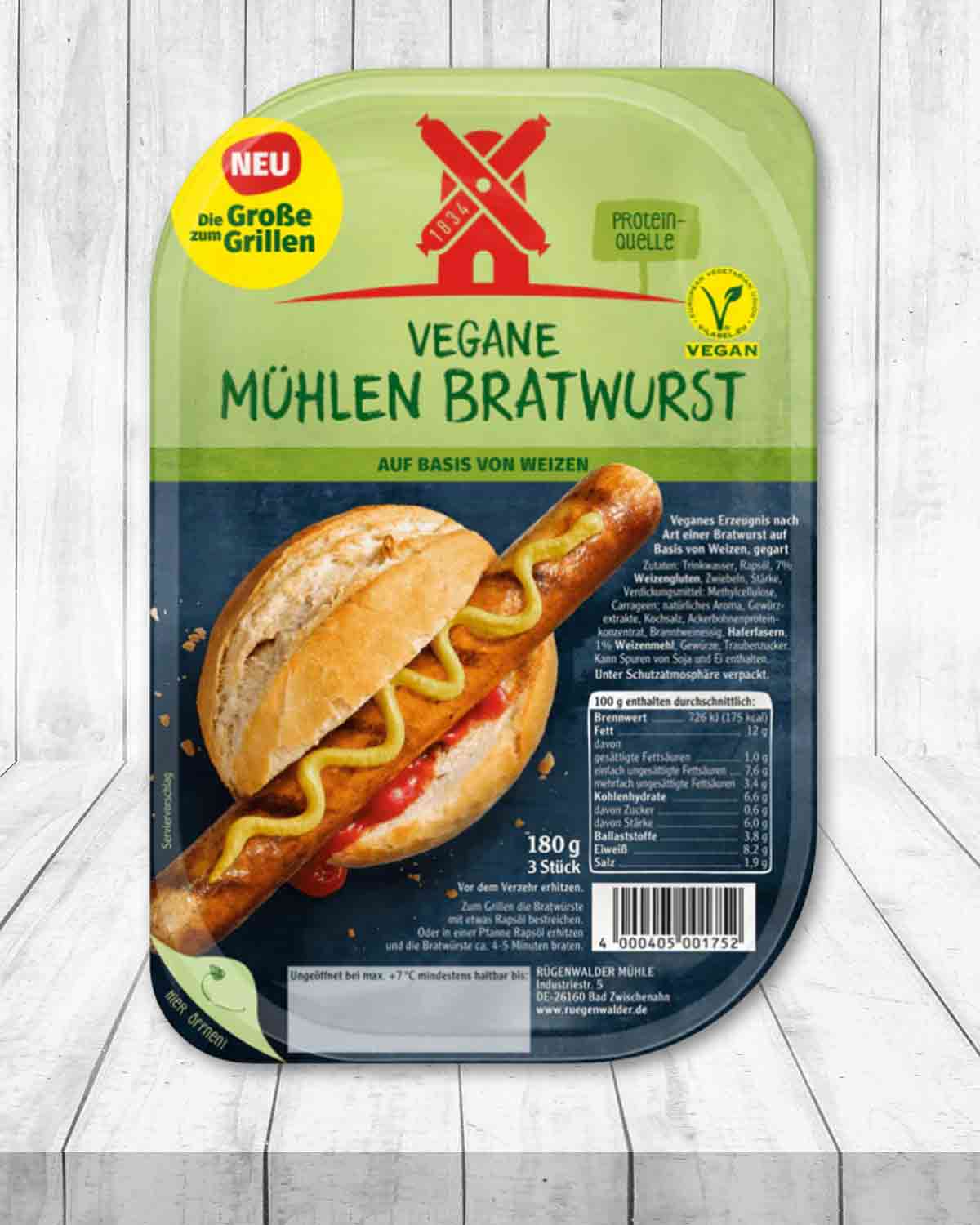 Vegane Mühlen Bratwurst