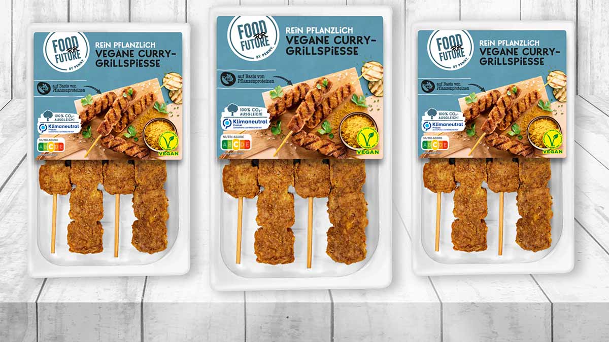 Vegane Curry Grillspieße von Penny