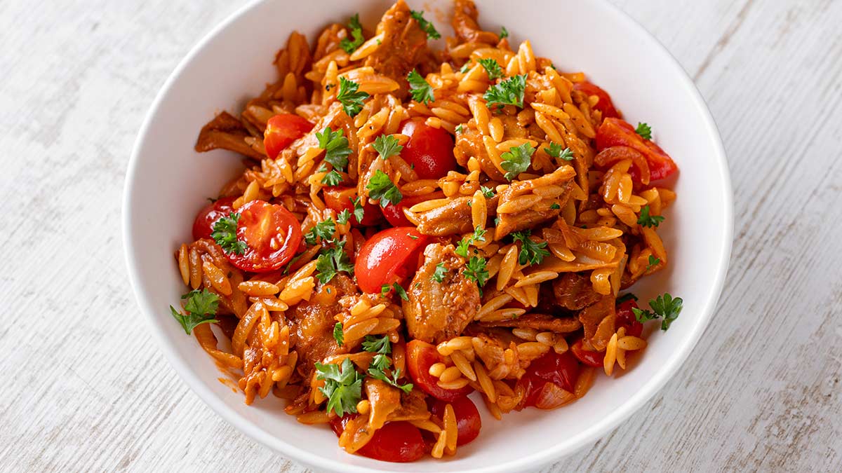 Vegane Gyrosnudeln