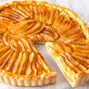Vegane Apfeltarte als Symbolbild für die Kategorie vegane Kuchenrezepte.