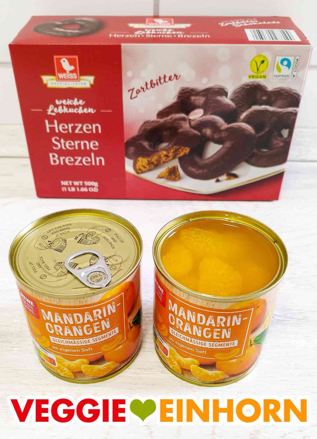 Veganes Weihnachtsdessert Mit Lebkuchen Und Mandarinen