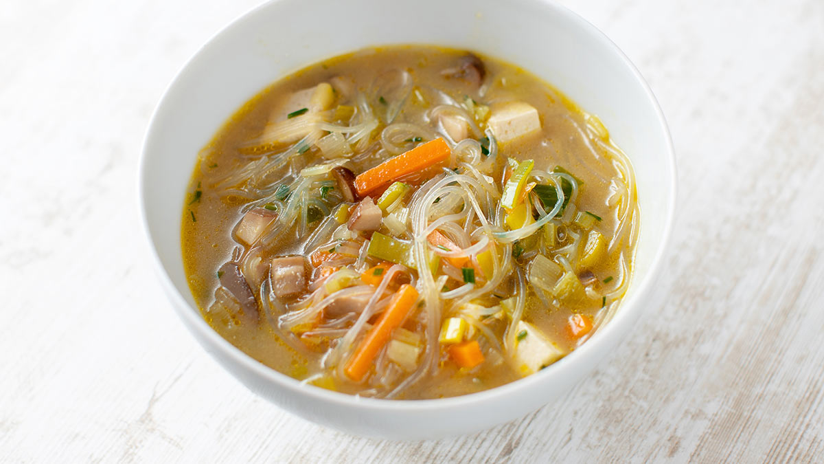 Vegane Miso Suppe mit Tofu