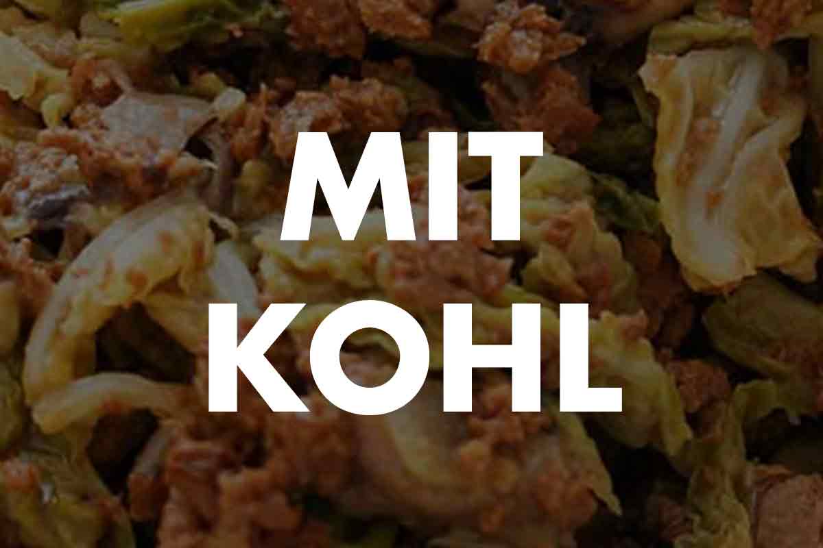 kohl hack pfanne mit kartoffeln
